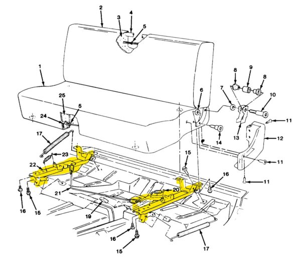 Bench Seat Track Set