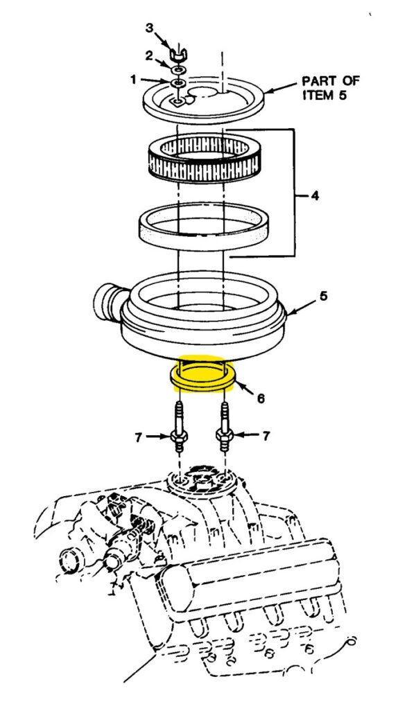 Air Cleaner  to intake gasket